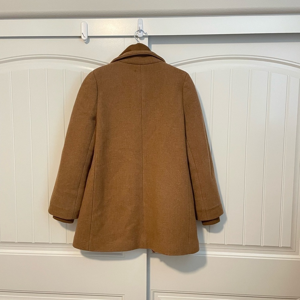 J. Crew Lodge coat Italian wool winter jacket full zip size 10 - Picture 12 of 13